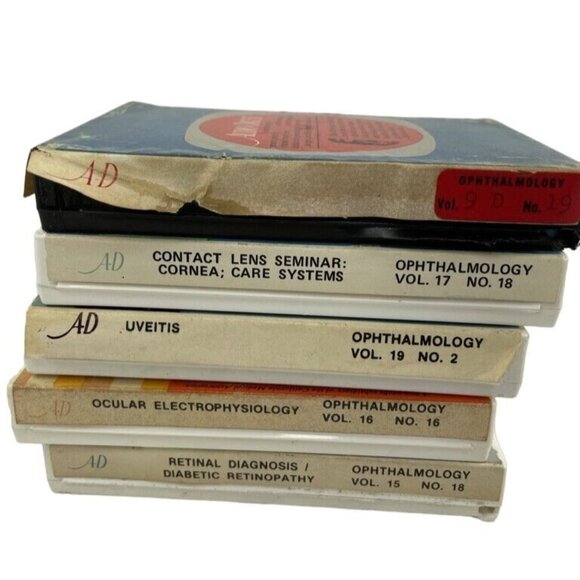 Ophthalmology Audio Digest Medical Cassette Tapes u Lot 5 Various Subjects Vinta - Picture 2 of 3